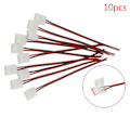 Miniatyrbillede 1 af 5: 10 Stk 2 Pin Power 8mm 10mm LED Strips Lights Connector Splejs 8mm