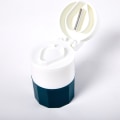 Miniatyrbilde 5 av 5: 4 i 1 bærbar 4-lags tablettkvern pulver Pill ter medisin White