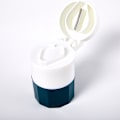 Miniatyrbillede 5 af 5: 4 i 1 bærbar 4-lags tabletkværn Pulver Piller Medicin Rose red
