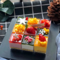 Miniatyrbillede 3 af 8: 10 Stk Firkantede Plast Dessertkopper Miniterninger Stærk Kagekop Pa A