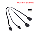 Pikkukuva 2 / 8: Sovitinkaapeli Corsair RGB:tä varten ARGB:n 3/4-pinniseen vakioliittimeen 3pin