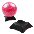 Miniatyrbillede 1 af 5: Bold Display Holder Stativ Understøttelse Base Til Fodbold Rugby Maze B Black