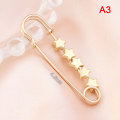 Miniatyrbild 1 av 5: Justering Justerbar Gold Brosch Heart Star Fasta kläder Wais A3