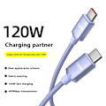 Pikkukuva 7 / 8: 120 W USB C - Type C -kaapeli IPhone 15 Pro Max 13 Oneplus PO:lle Purple-1m