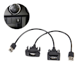 Miniatyrbillede 2 af 5: Bil Dashboard Flush Mount USB2.0 Panel forlængerkabel Adapter B