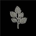 Miniatyrbillede 5 af 8: 1 stk blade Metal ting Dies Stencils til DIY scrapbogskort D Silver