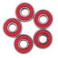 Miniatyrbillede 7 af 8: 5 stk Rød ABEC-7 608RS Skateboard Rulleforseglede kuglelejer 8x