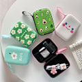 Miniatyrbillede 2 af 8: e Cartoon Frugt Blomstermønster Hovedtelefon Datakabel Opbevaringspose A