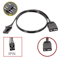 Pikkukuva 3 / 8: Sovitinkaapeli Corsair RGB:tä varten ARGB:n 3/4-pinniseen vakioliittimeen 3pin