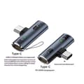 Miniatyrbilde 7 av 8: PD100W USB 3.2 Type C til Type C-adapter Hurtiglading Type C He White
