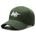 Miniatyrbild 1 av 8: Broderi Brev Höst Vinter Baseball Cap Herr Dam Justerab Army green