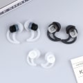 Pikkukuva 7 / 8: 3 kpl silikonikorvauskorvakkeita QC20 QC30 SIE2 IE3 Wilelle Black