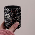 Miniatyrbillede 7 af 8: 1 stk Kvinder kosmetisk makeup børste opbevaring spand blyantholder O Black