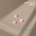 Pikkukuva 1 / 8: 10 kpl Fine Flicker Katie Cat Nail Sarjakuvatarvikkeet Mini Resi DZ781-04