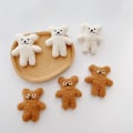 Pikkukuva 5 / 8: Ins rintaneula Bean Bear pehmonukke ja sarjakuvapintainen koululaukku riipus Brown