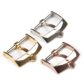 Miniatyrbillede 1 af 5: Rustfrit stål Ur Pin Spænde Læder Ur Band Strap Spænde Gold 18mm