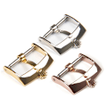 Miniatyrbillede 1 af 5: Rustfrit stål Ur Pin Spænde Læder Ur Band Strap Spænde Silver 18mm