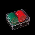 Miniatyrbild 3 av 8: Genomskinliga akryl Poker Chip Rack Brickor rymmer 40 chips lagring