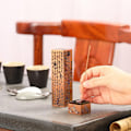 Pikkukuva 4 / 7: Retro suitsukepoltin Pysty Zen Buddha Heart Sutra Pillar Met Gold