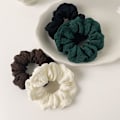 Miniatyrbild 3 av 8: Fluffig veckad hårslips från tjocktarmen Hög hästsvans elastisk B A3