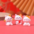 Pikkukuva 5 / 8: 1kpl e New Year sarjakuva Lucky Cat Micro Landscape Hartsi Cat Micr C