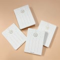 Miniatyrbillede 4 af 5: 50 stk Display Kort Halskæde Øreringe Pap Hårspænder Whit -7.5*10.5CM 50pcs
