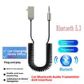 Miniatyrbillede 1 af 8: Bluetooth Adapterkabel Trådløs Modtager 3,5 mm Jack USB Højttaler
