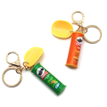 Miniatyrbillede 4 af 8: Imiteret Pringles kartoffelchip nøglering Bucket Snack Pizza Pota A5