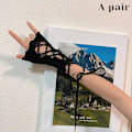 Pikkukuva 1 / 8: 1 Pari Lolita Style Tee-se-itse pitsit röyhelöt Käsineet Makea Gothic Fing A2