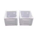 Pikkukuva 4 / 5: 2 kpl White Blind Brackets Low Profile Box Valkoinen asennusteline