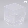 Miniatyrbilde 1 av 8: 1 stk. Oppbevaringsbokslokk Gemstone Display Mynt Clear Container Spes A9