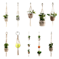 Pikkukuva 3 / 8: Pot Holder rame Ripustin Hanging er Basket Jute Braided Rope Cra C