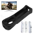 Miniatyrbillede 3 af 8: Silicon Soft Cover Game Controller Blød Silikone Wii Remote Con Black