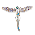 Miniatyrbild 2 av 5: Pearl Rhinestone Dragonfly Brosch för kvinnor Barock Trendig Eleg