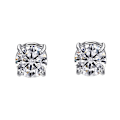 Miniatyrbillede 4 af 5: Crystal Magnetic Ear Stud Øreringe Zircon Magnet Øreringe 1pair 4mm