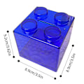 Miniatyrbillede 1 af 5: s Shape Coin Box Kid Money Bank Stabelbar opbevaringsboks legetøj Blue