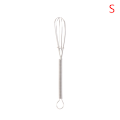 Miniatyrbillede 1 af 5: MINI Rustfrit stål Piskeris Æggepisk Pisk Manuel Ballon Wire Silver S