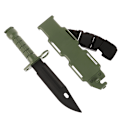 Miniatyrbillede 1 af 8: M9 Dolk Model Taktisk Gummi Til Gave Legetøj Army Fan Saml Green