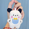 Pikkukuva 6 / 8: e Pehmo penturiipus Creative Doll Avaimenperä Laukku Avaimenperä Auto K Red