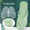 Miniatyrbillede 2 af 8: 1 Par Flip Flops Sandaler Puder Pad Tå Forfod Indsætter Sko