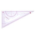 Miniatyrbild 2 av 5: Multifunktions linjal i triangulär skala Mät Plast Dressmaki Triangle Ruler