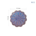 Miniatyrbillede 1 af 8: 1 Stk Keramisk Smagsfad Blomsterform Porcelænsnøddefad Lille N12