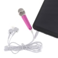 Miniatyrbillede 6 af 8: Mikrofon 3,5 mm Stereo Studio Mic KTV Karaoke Mini Mikrofon Blue