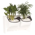 Miniatyrbilde 5 av 8: 1 stk selvvanning blomsterpotte stables vertikal er vegghengende Green