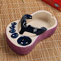 Miniatyrbillede 1 af 8: Flip Flops Ketchup Sojasovs Dipper Bærbar keramisk salatsauce Blue
