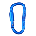 Miniatyrbilde 1 av 8: Karabinkrok i aluminiumslegering D-formet hurtighengende spenne D-formet blue