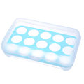 Miniatyrbilde 1 av 8: 15 Grids Egg Oppbevaringsboks Egg Kartong PP Case Egg Box Tray Blue