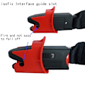 Miniatyrbild 4 av 5: Spärrguide Säkerhetsstolar Allmänt Isofix-gränssnittsbältesspärr Red