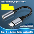 Pikkukuva 3 / 8: USB Type C 3.5mm kuulokeliitäntään Digital o Muunnin o Aux Cab A1