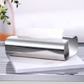 Miniatyrbilde 2 av 8: Nordic Luxury Rustfritt Stål Tissue Box for Living Room Deskto